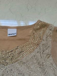 Lace Embellished Top
