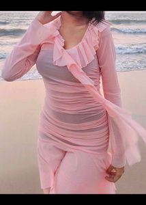 Pink Ruffle Dress