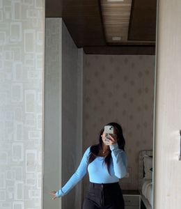 Sky Blue Long Sleeve Top