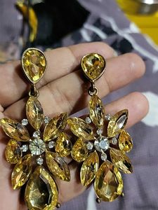 Statement Yellow Earrings