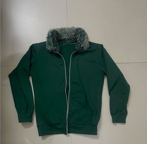 Green Fur Collar Jacket