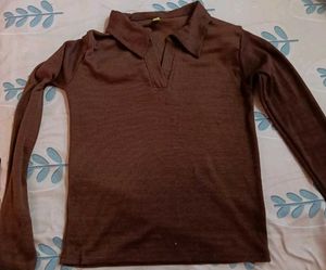 Brown Long Sleeve Shirt