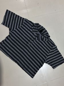 Striped Polo Top