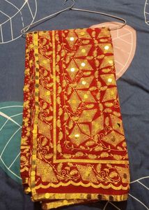Maroon Bridal Dupatta