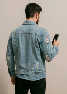 Distressed Denim Jacket