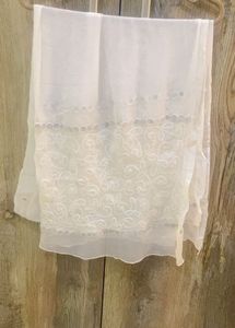 White chiffon duptta