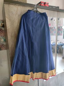 Flat 799 Navy Blue Gown with gharara