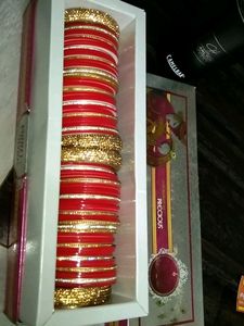 Bridal Red Beautiful Chuda (Size 2&#39;6)