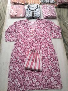 Floral Print Kurta Set