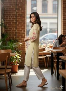 short kurta Beige colour