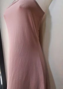 Peach Color Summer Dress
