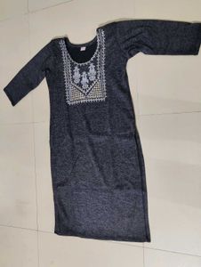 Embroidered Knit woolen kurti