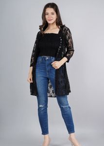 Elegant Black Lace Dress