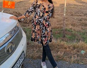 Floral Print Tunic Dress