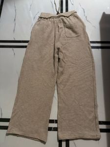 woolen Wide Leg Lounge Pants