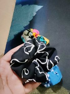 Scrunchie Set - Fun Patterns Pack Of 4