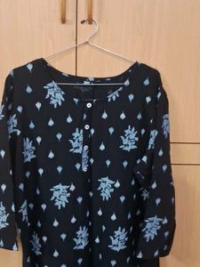 Black Printed Kurti