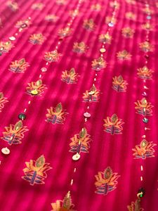 Red Embroidered Kurta