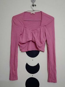 Pink Crop Top