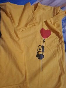 Crop Top Yellow In Color