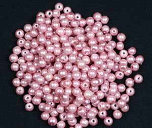 BABY PINK PEARL GLASS BEADS FOR JEWELRY MAKING