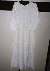 Embroided White Sequin Suit