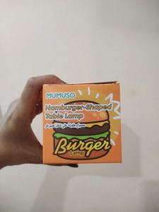 Mumuso Burger Shaped Night Table Lamp