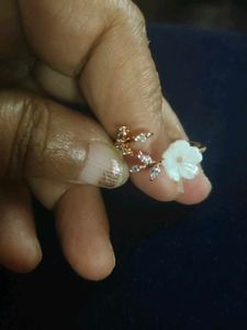 Floral Statement Anti Turnish Copper Gold Ring