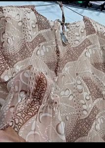 Georgette Top Short Frock  Dress Western College