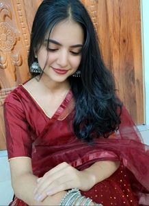 Glitter Maroon Lehenga Choli✨️🌷