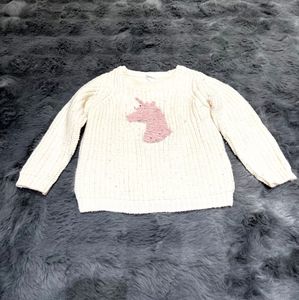 Unicorn Reversible Sequence Knit Sweater