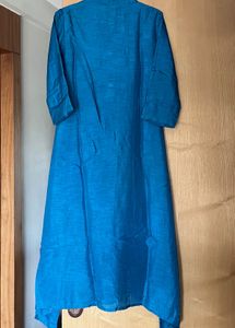 Pure Silk Embroidered Kurta With Pants