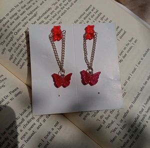 Red 🍒 Resin Earrings