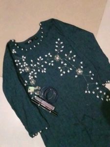 Elegant Embroidered Kurta