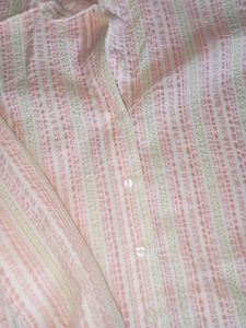 DressBerry Striped Puff Sleeve Shirt