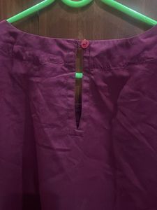 Elegant Purple Embellished Top