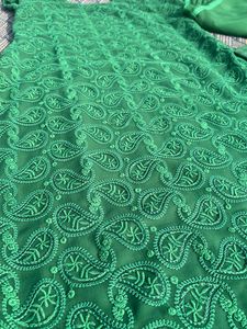 Green Chikankari Suit