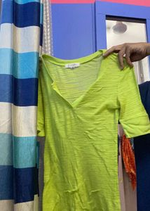 Lime Green Top see through