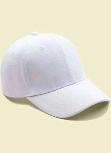 Plain White Baseball Cap