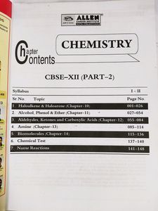 CLASS-12 CHEMISTRY CBSE BOOKLET PART:I &amp;II