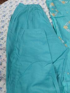 Teal Embroidered Salwar Kameez
