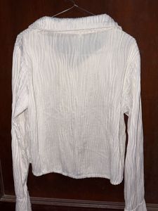 Textured White Shirt
