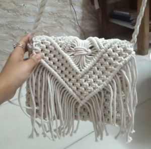 Macrame Crossbody Bag