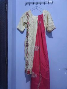 “Kurta with Umbrella Palazzo &amp; Dupatta | Full Set