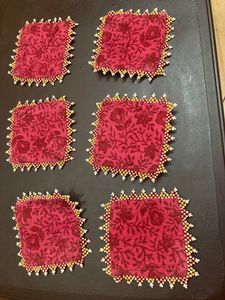 6 Fabric Coasters