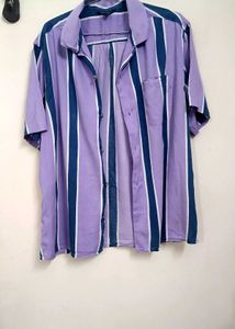 Striped Casual Half Shirt
