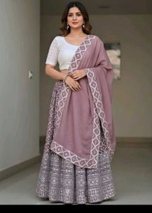 Lavender Lehnaga Choli Diwali  Sale