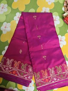 Elegant pure silk Pink Saree