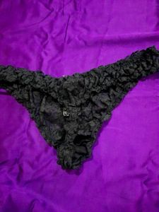 H&amp;M Black Lace Thong
