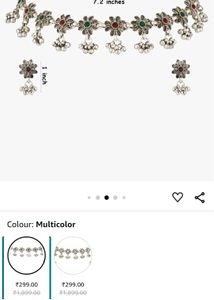 Stylish Traditional Oxidised Silver Flower Choker